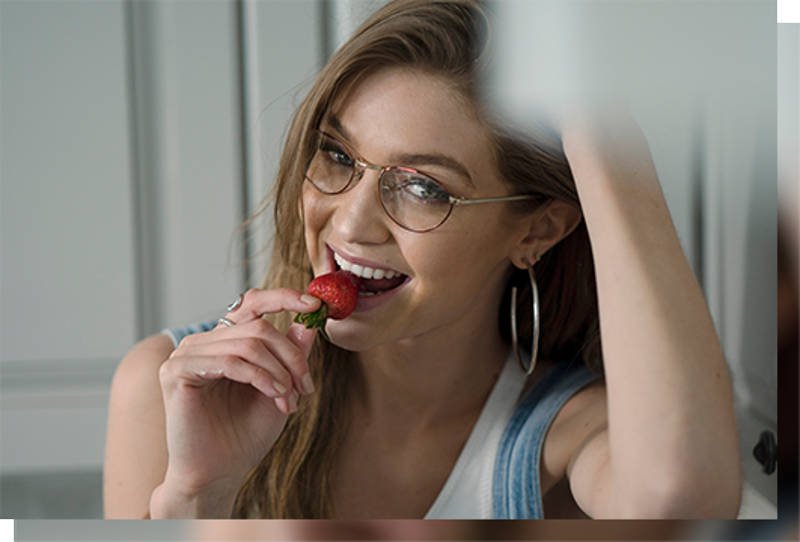Gigi hadid hot sale occhiali da vista