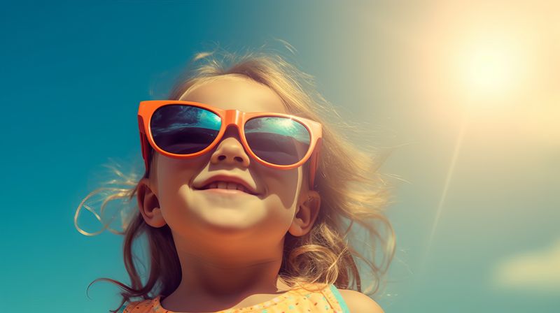 occhi bimbi sole